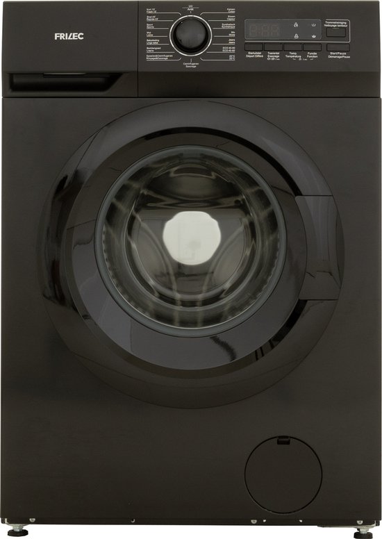 Frilec KOBLENZ8214WA-030B - Wasmachine - A label - 8 Kilo - Stoomprogramma - 1400 toeren - Zwart
