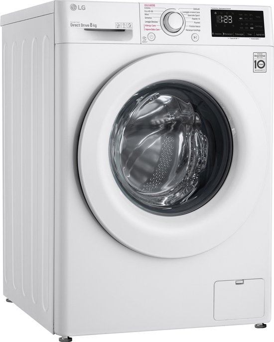 LG F4WV308S3E Wasmachine 8KG 1400RPM Energieklasse-C RVS Trommel/Lifters Snel Programma 14 min